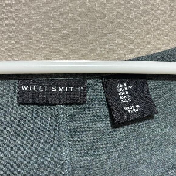 Willi Smith Dark Forest Green Modal Top High Low Hem Luxe Minimalist Size S - Picture 4 of 9